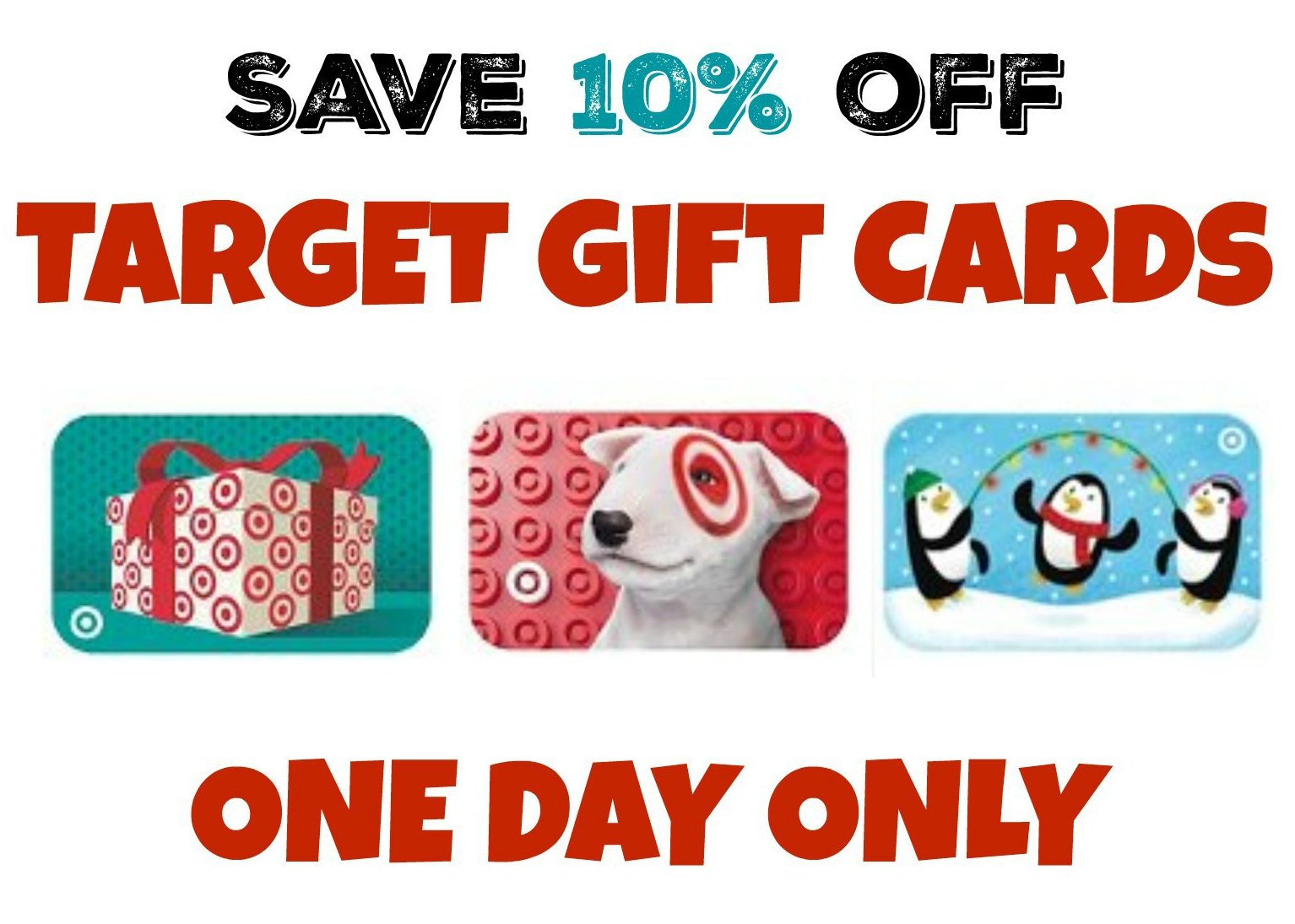 Target Gift Card Deal Save 10 off on December 4