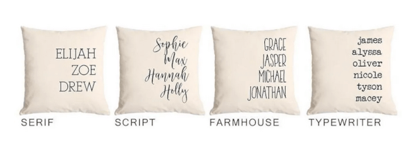 personalized pillow cover