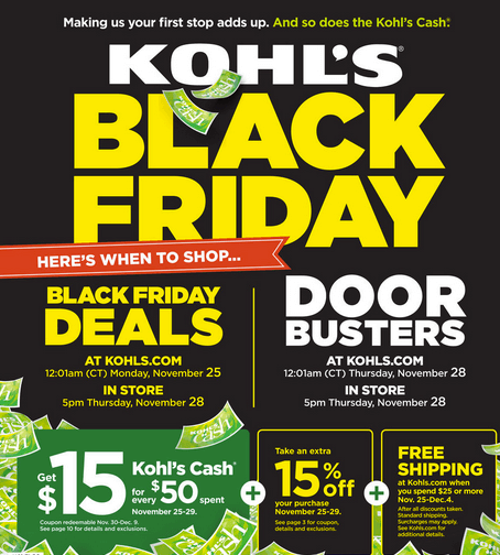Kohl's Black Friday Deals LIVE NOW!