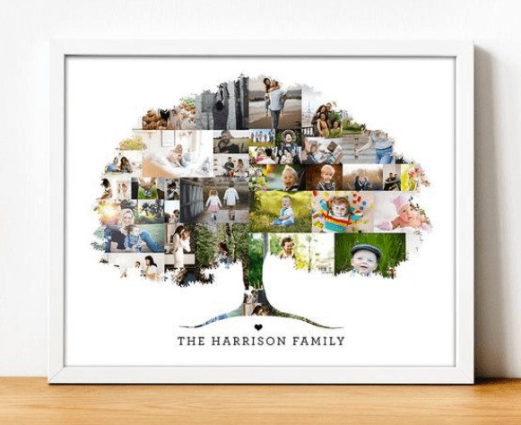 family tree photo collage