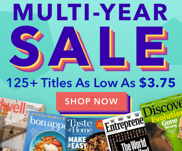 multi-year magazine sale